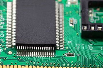Printed Circuit Board with electrical components