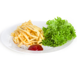 French fries, fried potatoes, fastfood