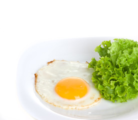 fried egg isolated