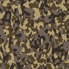 Brown Seamless Army Camouflage © ArenaCreative