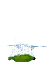 Fresh fruit in water splash