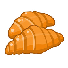 croissants  isolated illustration