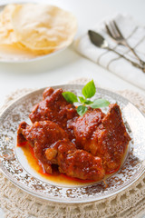 Indian curry chicken.