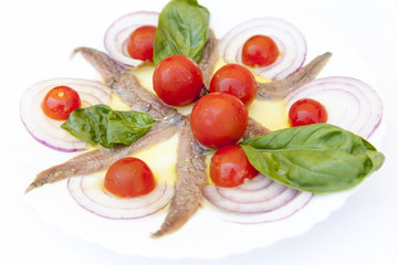 Sardine fillets with  Mediterranean herbs