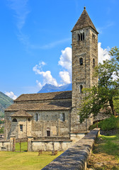 Fototapeta na wymiar St Peter and Paul church in Biasca, Switzerland