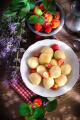  dumplings with strawberries