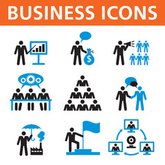Business People Vector Icons Set
