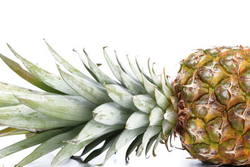 Fresh pineapple isolated on a white background