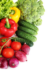 Fototapeta na wymiar Fresh vegetables close up
