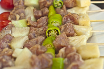 Barbecue waiting the grill