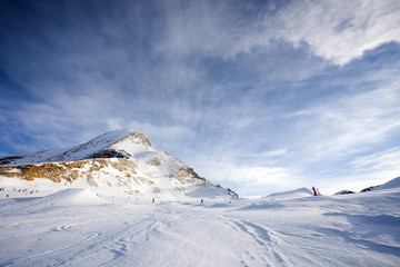 Fototapeta na wymiar Ski slopes in Kaprun resort