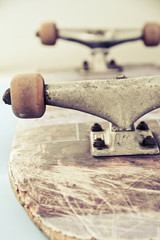 close up image of skateboard © ponsulak