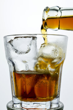 dramatic cola splash, there is some movement in the splashes