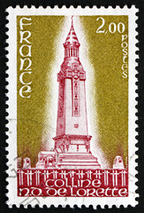 Postage stamp France 1978 shows World War I Memorial near Lens