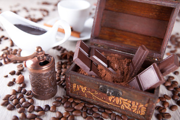 chocolate in a dower chest