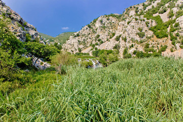 Krupa river canyon green nature