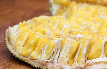 Juicy jackfruit flesh