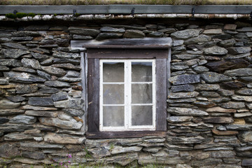Fototapeta na wymiar Old Window in Rural House