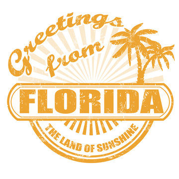 Greetings From Florida Stamp