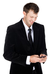 Handsome caucasian businessman