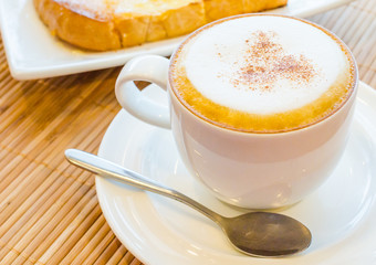 Hot cappuccino
