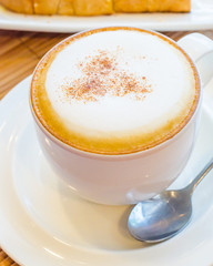 Hot cappuccino