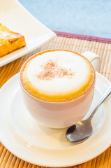 Hot cappuccino