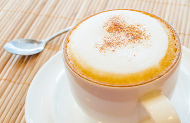 Hot cappuccino
