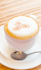 Hot cappuccino