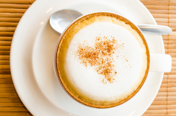 Hot cappuccino