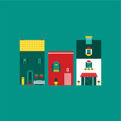 Itallian street houses