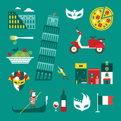 Italy icons