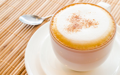 Hot cappuccino