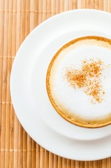 Hot cappuccino