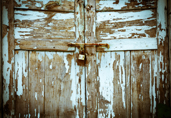 Old wooden doors