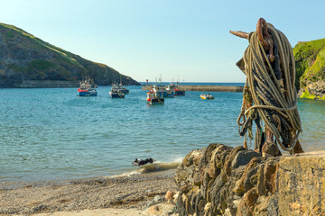 View from Port Isaac harbour out to sea