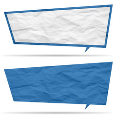 Crumpled paper bubble for speech