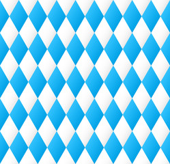 nahtloses Rautenmuster in bayrischen Farben