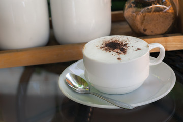 Hot Cappuccino coffee