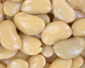 Fototapeta na wymiar Close view butter beans