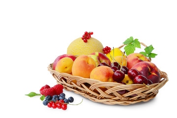 Fresh fruits in a basket