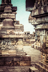 Borobudur temple near Yogyakarta on Java island, Indonesia