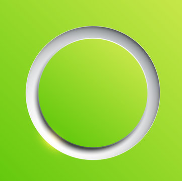 Green Circle Plastic Button Background