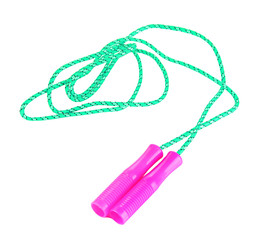 Skipping rope isolated on white