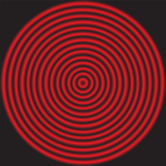 Abstract background with glossy red circles