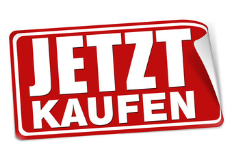 jetzt kaufen aufkleber rot weiß