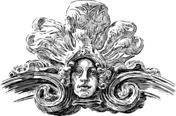 art Nouveau mask