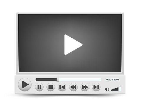 Vector video player interface