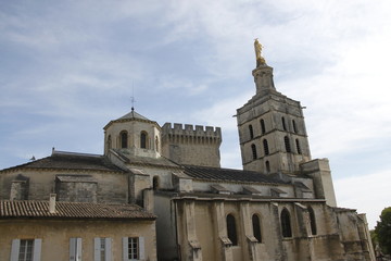 Fototapeta na wymiar Palais des Papes à Avignon, Vaucluse