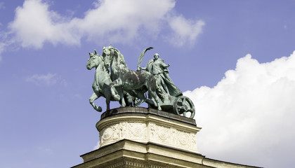 Fototapeta na wymiar Hungary, Budapest Heroes' Square